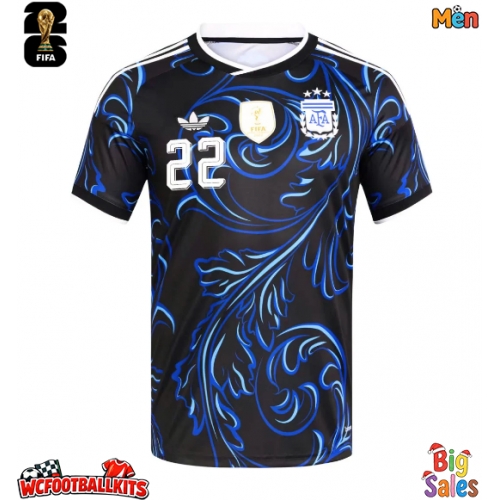 Argentina Lautaro Martinez #22 Replica Away Stadium Shirt World Cup 2026 Short Sleeve